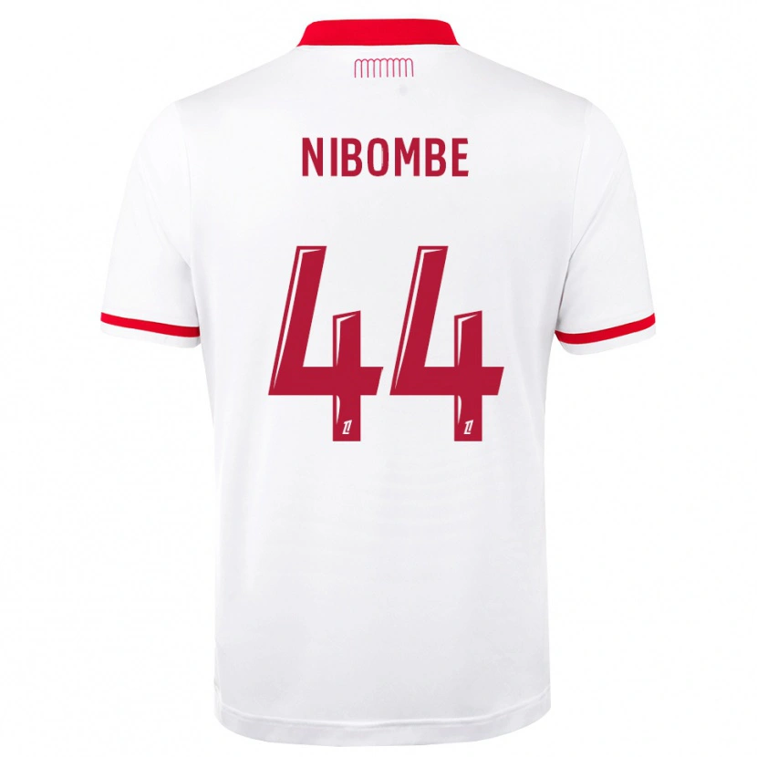 Danxen Uomo Maglia Samuel Nibombe #44 Rosso Bianco Kit Gara Home 2026/27 Maglietta