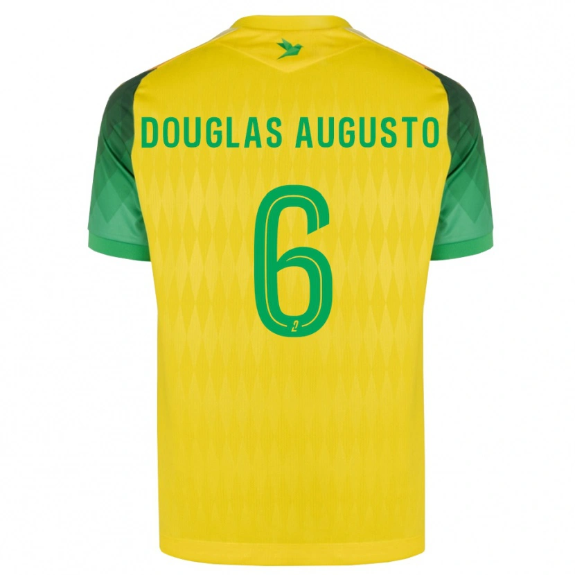 Danxen Uomo Maglia Douglas Augusto #6 Giallo Verde Rosso Kit Gara Home 2026/27 Maglietta