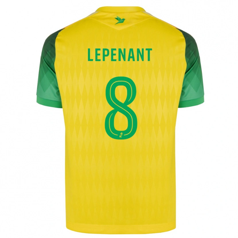 Danxen Uomo Maglia Johann Lepenant #8 Giallo Verde Rosso Kit Gara Home 2026/27 Maglietta