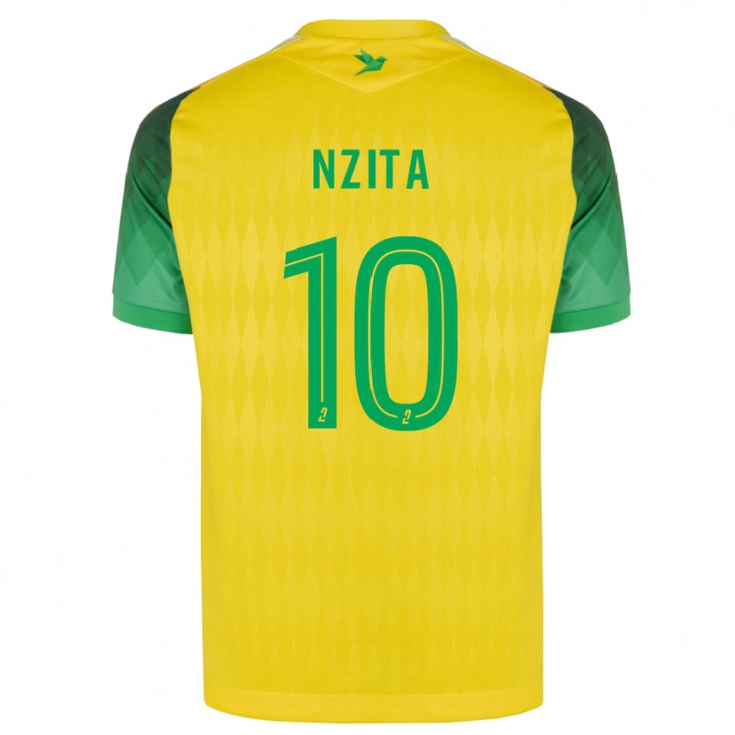 Danxen Uomo Maglia Brayan Nzita #10 Giallo Verde Rosso Kit Gara Home 2026/27 Maglietta