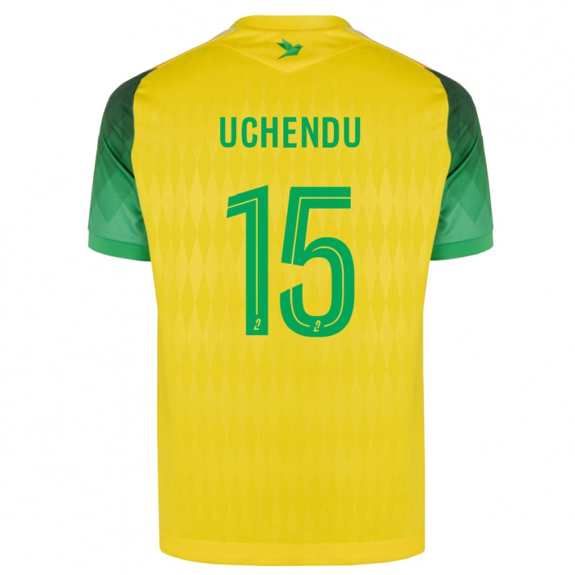 Danxen Uomo Maglia Chinaza Uchendu #15 Giallo Verde Rosso Kit Gara Home 2026/27 Maglietta