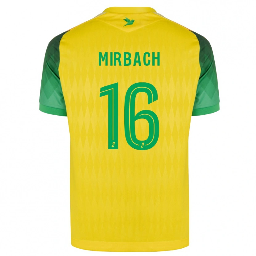 Danxen Uomo Maglia Alexis Mirbach #16 Giallo Verde Rosso Kit Gara Home 2026/27 Maglietta