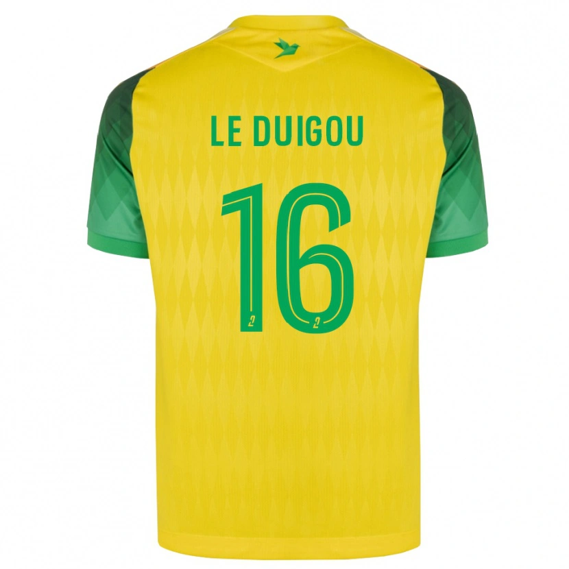 Danxen Uomo Maglia Daniel Le Duigou #16 Giallo Verde Rosso Kit Gara Home 2026/27 Maglietta
