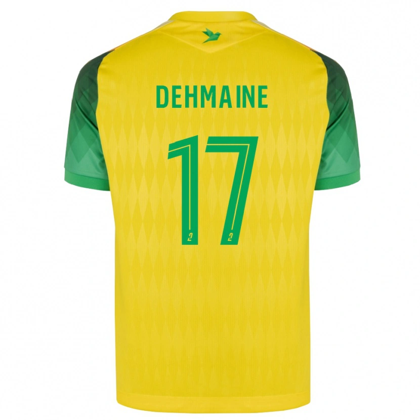 Danxen Uomo Maglia Dehmaine Tabibou #17 Giallo Verde Rosso Kit Gara Home 2026/27 Maglietta