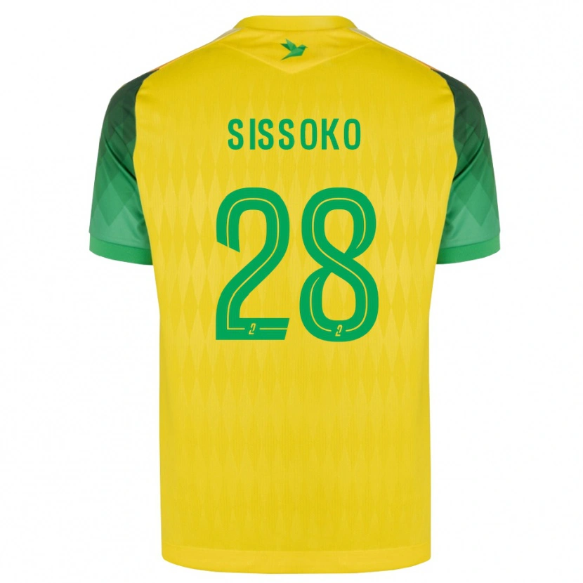 Danxen Uomo Maglia Ibrahima Sissoko #28 Giallo Verde Rosso Kit Gara Home 2026/27 Maglietta