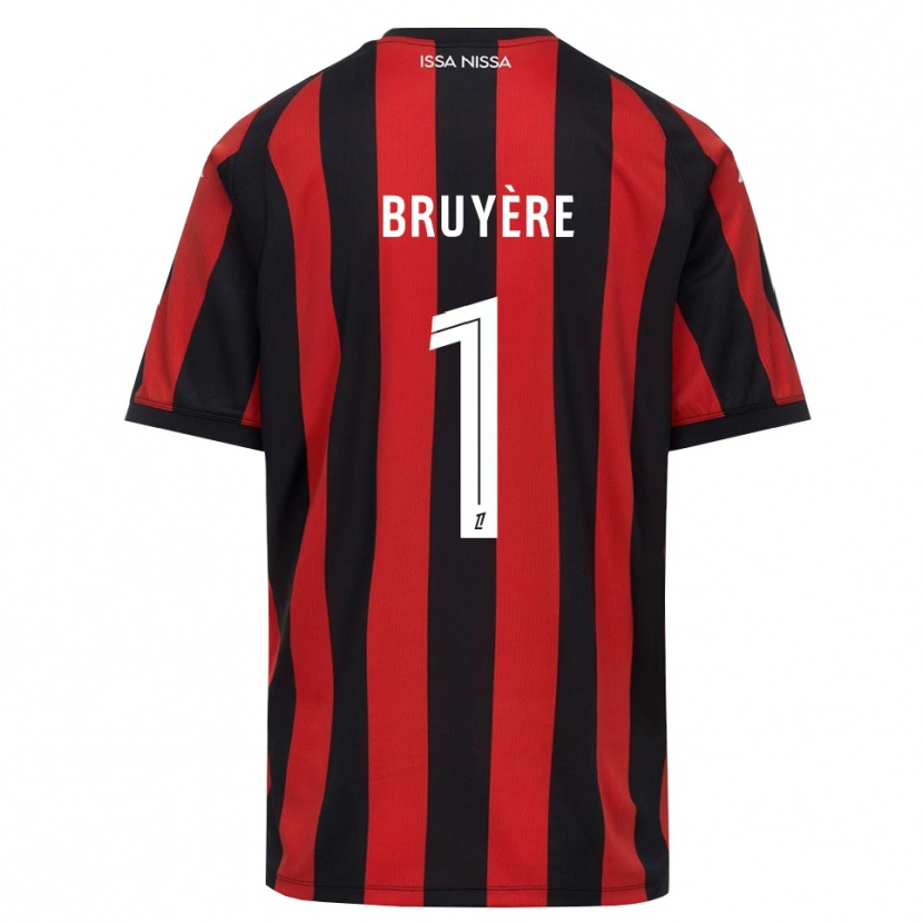 Danxen Uomo Maglia Théo Bruyère #1 Rosso Nero Bianco Kit Gara Home 2026/27 Maglietta