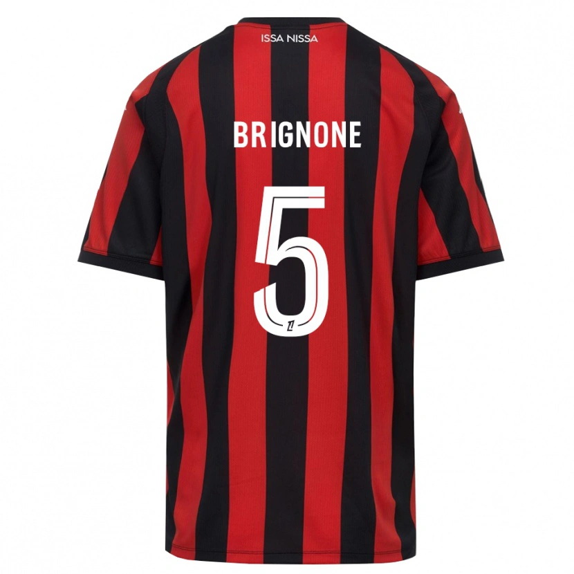 Danxen Uomo Maglia Kenzo Brignone #5 Rosso Nero Bianco Kit Gara Home 2026/27 Maglietta