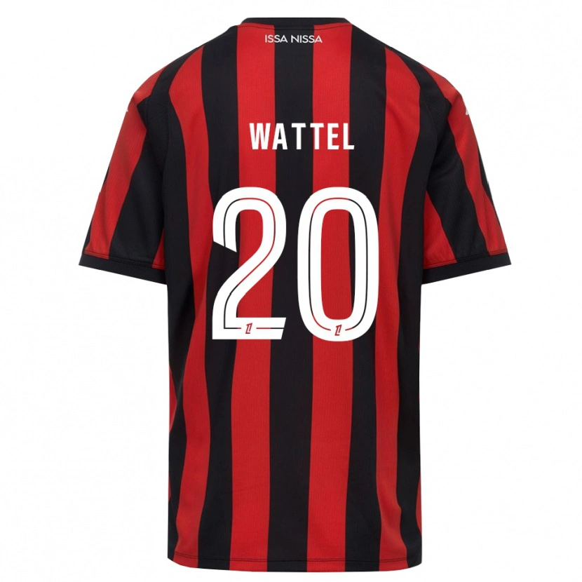 Danxen Uomo Maglia Sami Wattel #20 Rosso Nero Bianco Kit Gara Home 2026/27 Maglietta