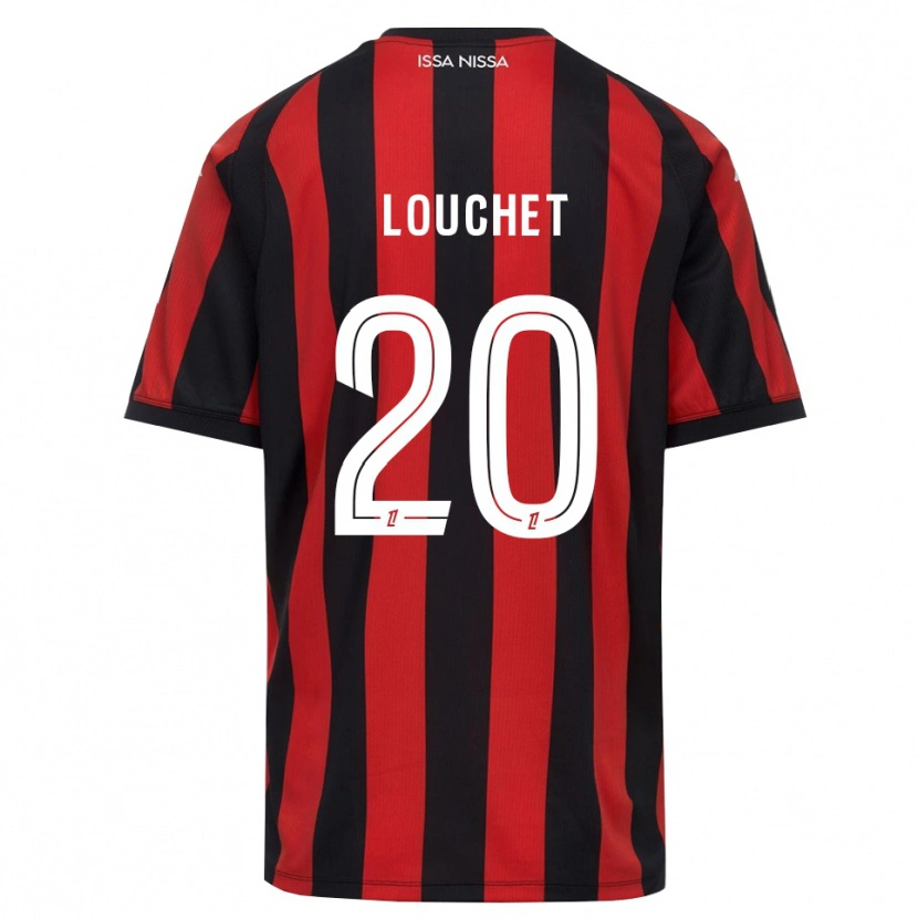 Danxen Uomo Maglia Tom Louchet #20 Rosso Nero Bianco Kit Gara Home 2026/27 Maglietta