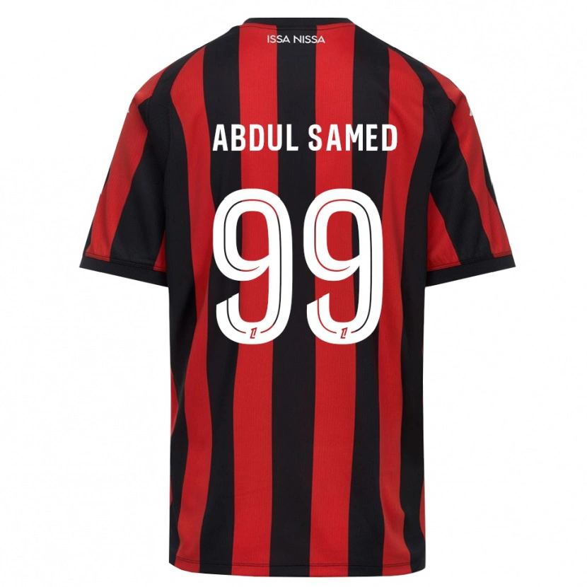 Danxen Uomo Maglia Salis Abdul Samed #99 Rosso Nero Bianco Kit Gara Home 2026/27 Maglietta