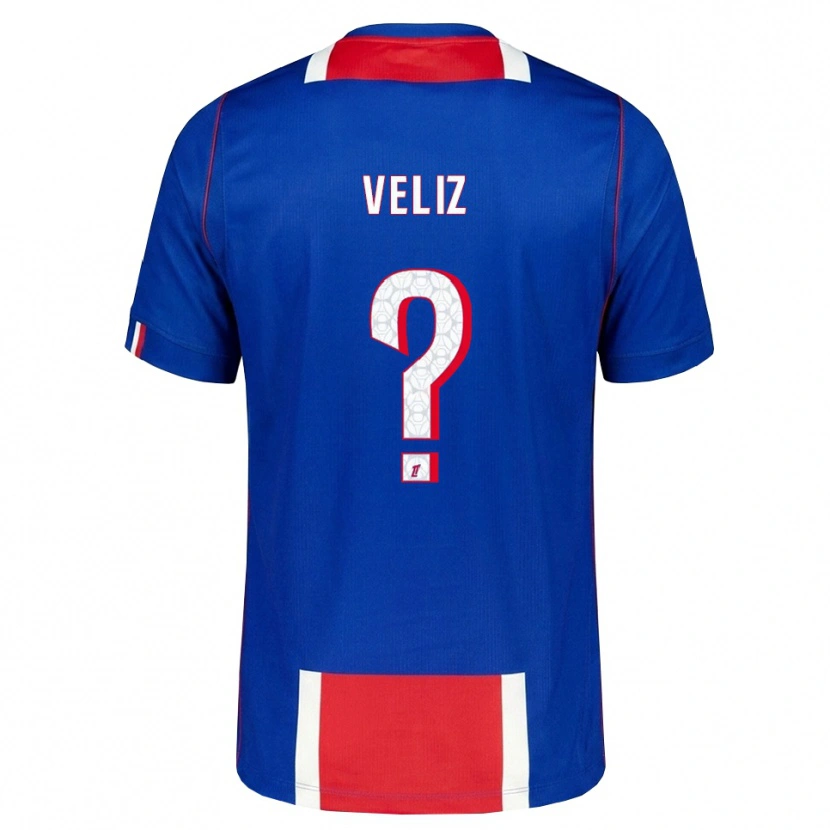 Danxen Uomo Maglia Nehemiah Fernandez Veliz #0 Rosso Bianco Blu Kit Gara Home 2026/27 Maglietta