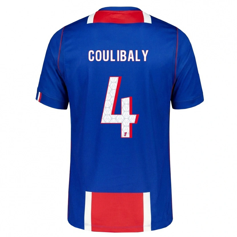 Danxen Uomo Maglia Samba Coulibaly #4 Rosso Bianco Blu Kit Gara Home 2026/27 Maglietta