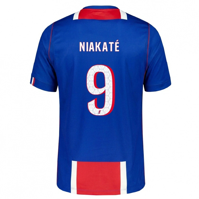 Danxen Uomo Maglia Maoula Niakaté #9 Rosso Bianco Blu Kit Gara Home 2026/27 Maglietta