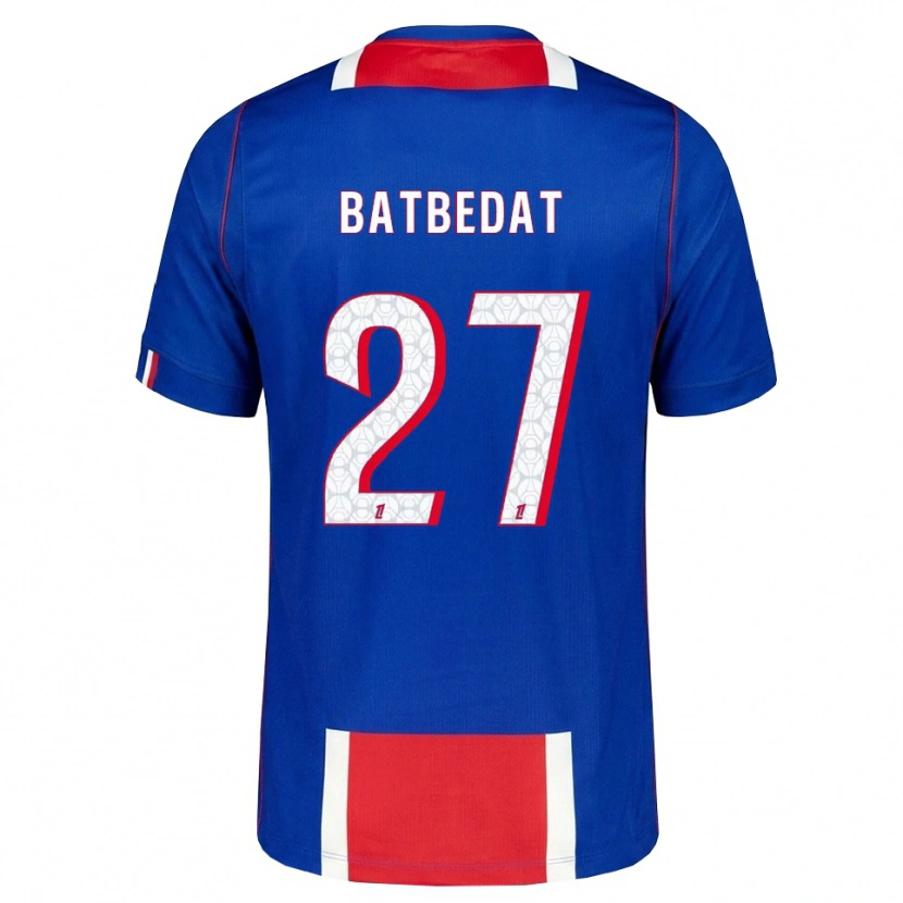 Danxen Uomo Maglia Lucas Batbedat #27 Rosso Bianco Blu Kit Gara Home 2026/27 Maglietta