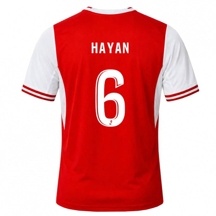 Danxen Uomo Maglia Zahid Hayan #6 Rosso Bianco Kit Gara Home 2026/27 Maglietta