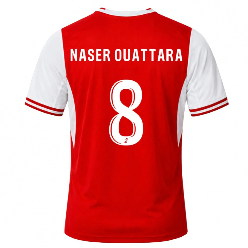 Danxen Uomo Maglia Papus Naser Ouattara #8 Rosso Bianco Kit Gara Home 2026/27 Maglietta