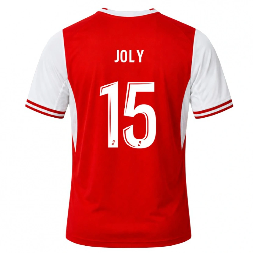Danxen Uomo Maglia Lou-Ann Joly #15 Rosso Bianco Kit Gara Home 2026/27 Maglietta