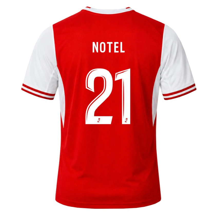 Danxen Uomo Maglia Lea Notel #21 Rosso Bianco Kit Gara Home 2026/27 Maglietta