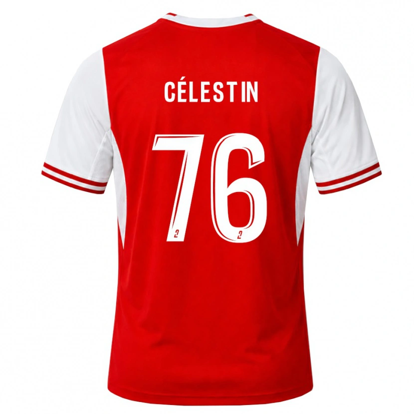 Danxen Uomo Maglia Jean-Philippe Célestin #76 Rosso Bianco Kit Gara Home 2026/27 Maglietta