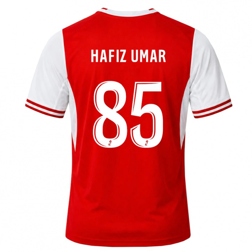 Danxen Uomo Maglia Hafiz Umar Ibrahim #85 Rosso Bianco Kit Gara Home 2026/27 Maglietta