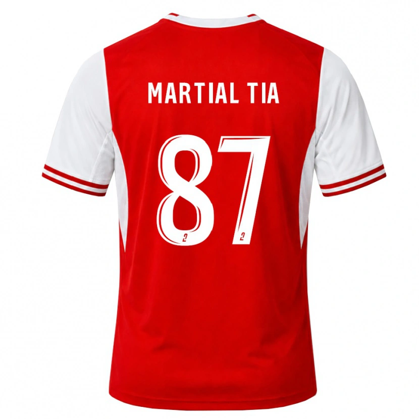 Danxen Uomo Maglia Martial Tia #87 Rosso Bianco Kit Gara Home 2026/27 Maglietta
