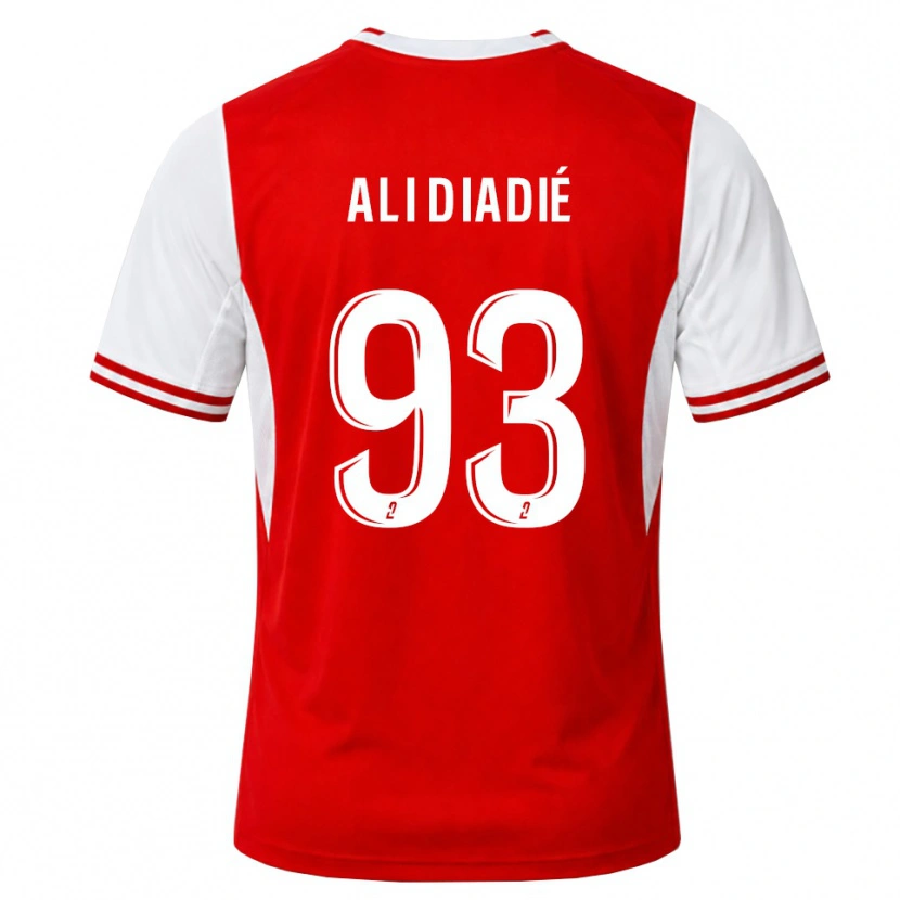 Danxen Uomo Maglia Mohamed Ali Diadié #93 Rosso Bianco Kit Gara Home 2026/27 Maglietta