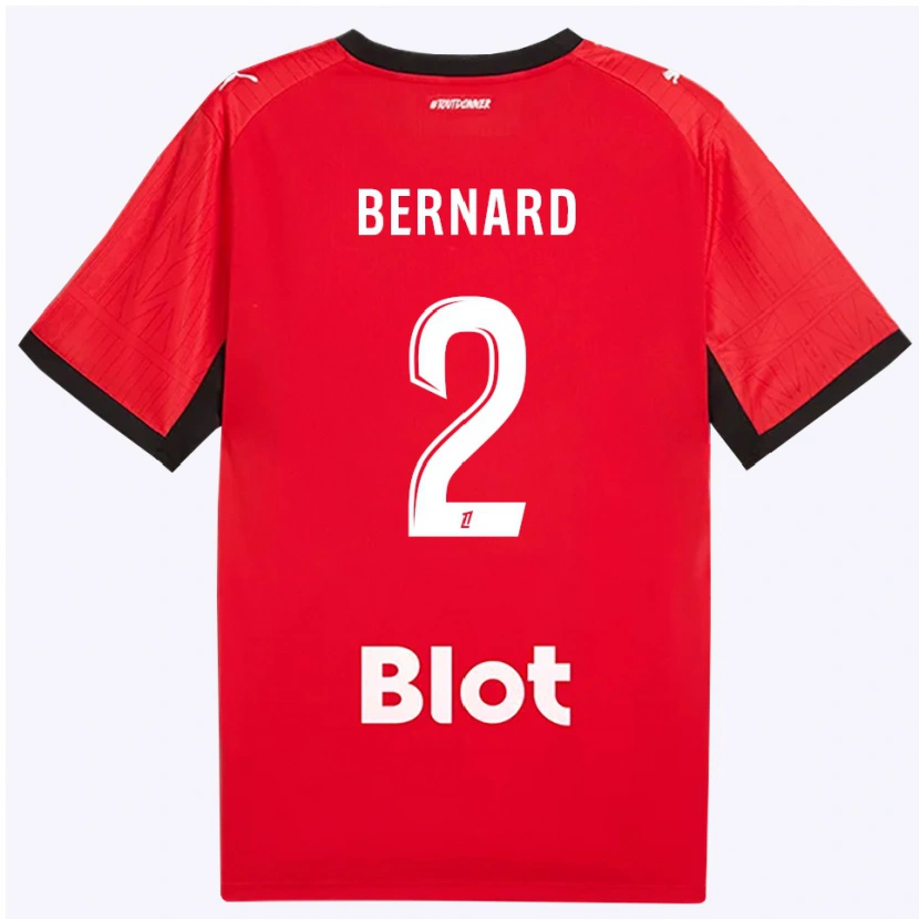 Danxen Uomo Maglia Alexis Bernard #2 Rosso Nero Bianco Kit Gara Home 2026/27 Maglietta