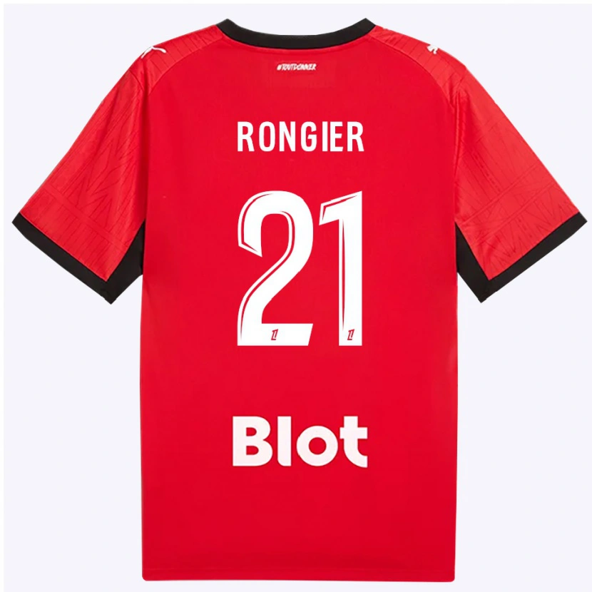 Danxen Uomo Maglia Valentin Rongier #21 Rosso Nero Bianco Kit Gara Home 2026/27 Maglietta