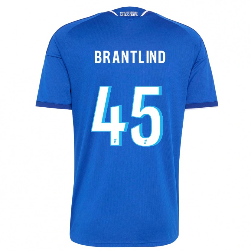 Danxen Uomo Maglia Benjamin Brantlind #45 Blu Reale Bianco Kit Gara Home 2026/27 Maglietta