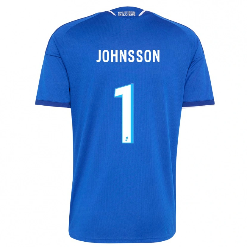 Danxen Uomo Maglia Karl-Johan Johnsson #1 Blu Reale Bianco Kit Gara Home 2026/27 Maglietta