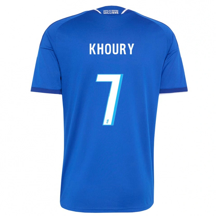 Danxen Uomo Maglia Pilar Khoury #7 Blu Reale Bianco Kit Gara Home 2026/27 Maglietta