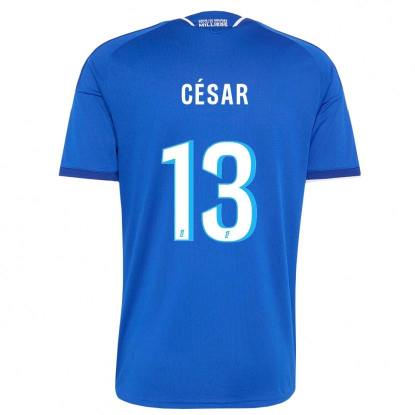 Danxen Uomo Maglia Julbert César #13 Blu Reale Bianco Kit Gara Home 2026/27 Maglietta