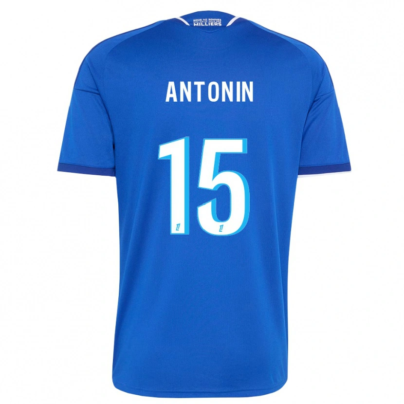 Danxen Uomo Maglia Erwan Antonin #15 Blu Reale Bianco Kit Gara Home 2026/27 Maglietta