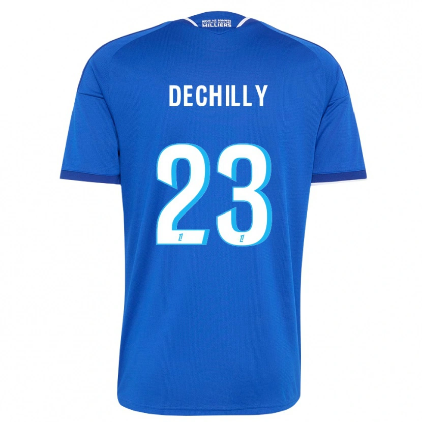 Danxen Uomo Maglia Pauline Dechilly #23 Blu Reale Bianco Kit Gara Home 2026/27 Maglietta