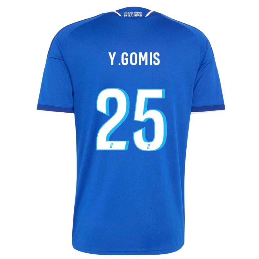 Danxen Uomo Maglia Yoni Gomis #25 Blu Reale Bianco Kit Gara Home 2026/27 Maglietta