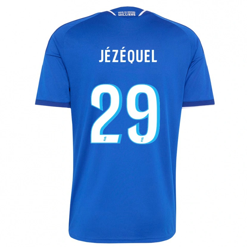 Danxen Uomo Maglia Emmy Jézéquel #29 Blu Reale Bianco Kit Gara Home 2026/27 Maglietta