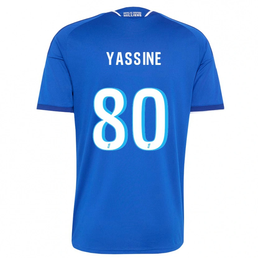 Danxen Uomo Maglia Gessime Yassine #80 Blu Reale Bianco Kit Gara Home 2026/27 Maglietta