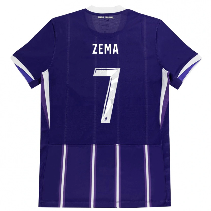 Danxen Uomo Maglia Darris Zema #7 Viola Bianco Kit Gara Home 2026/27 Maglietta