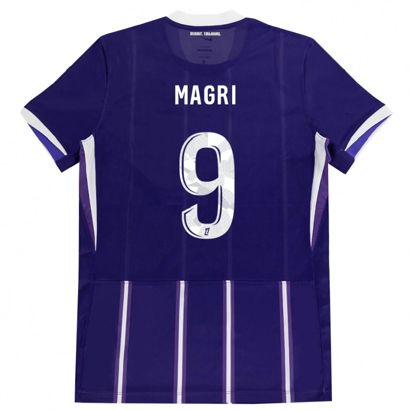 Danxen Uomo Maglia Frank Magri #9 Viola Bianco Kit Gara Home 2026/27 Maglietta