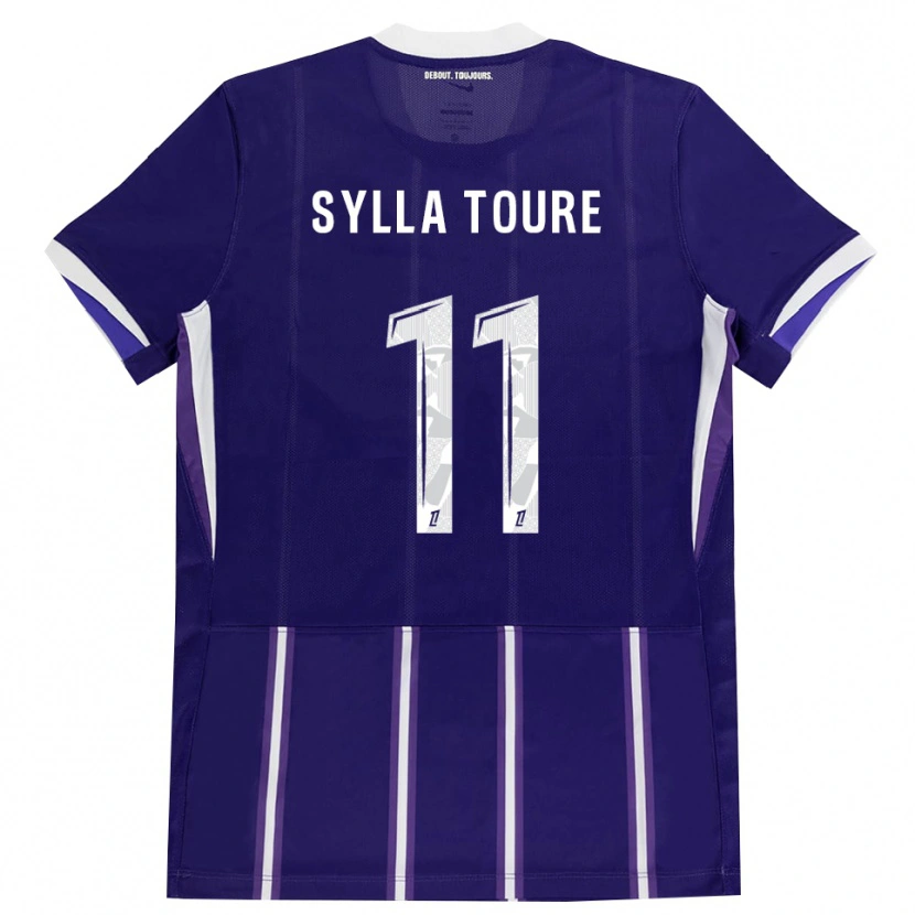 Danxen Uomo Maglia Ismael Sylla Touré #11 Viola Bianco Kit Gara Home 2026/27 Maglietta