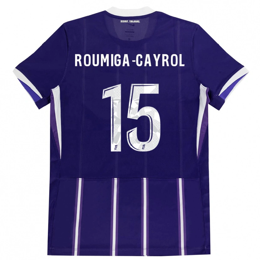 Danxen Uomo Maglia Sonia Roumiga-Cayrol #15 Viola Bianco Kit Gara Home 2026/27 Maglietta