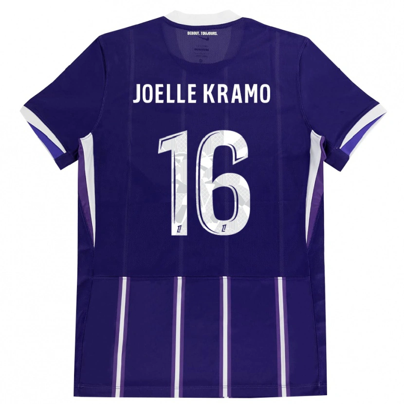 Danxen Uomo Maglia Marie Joelle Kramo #16 Viola Bianco Kit Gara Home 2026/27 Maglietta