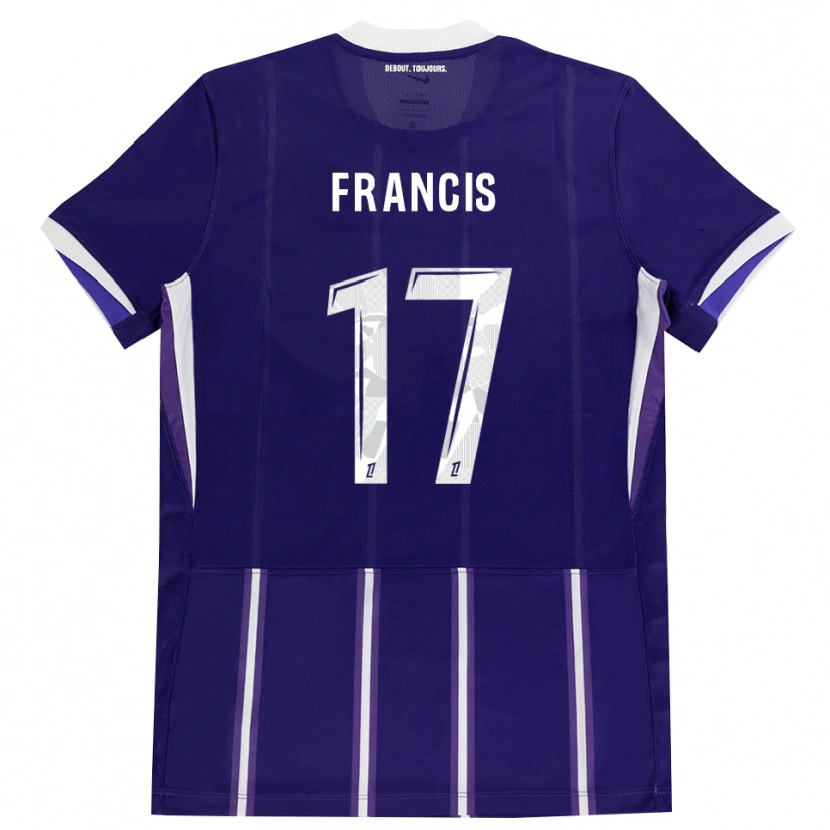 Danxen Uomo Maglia Abu Francis #17 Viola Bianco Kit Gara Home 2026/27 Maglietta