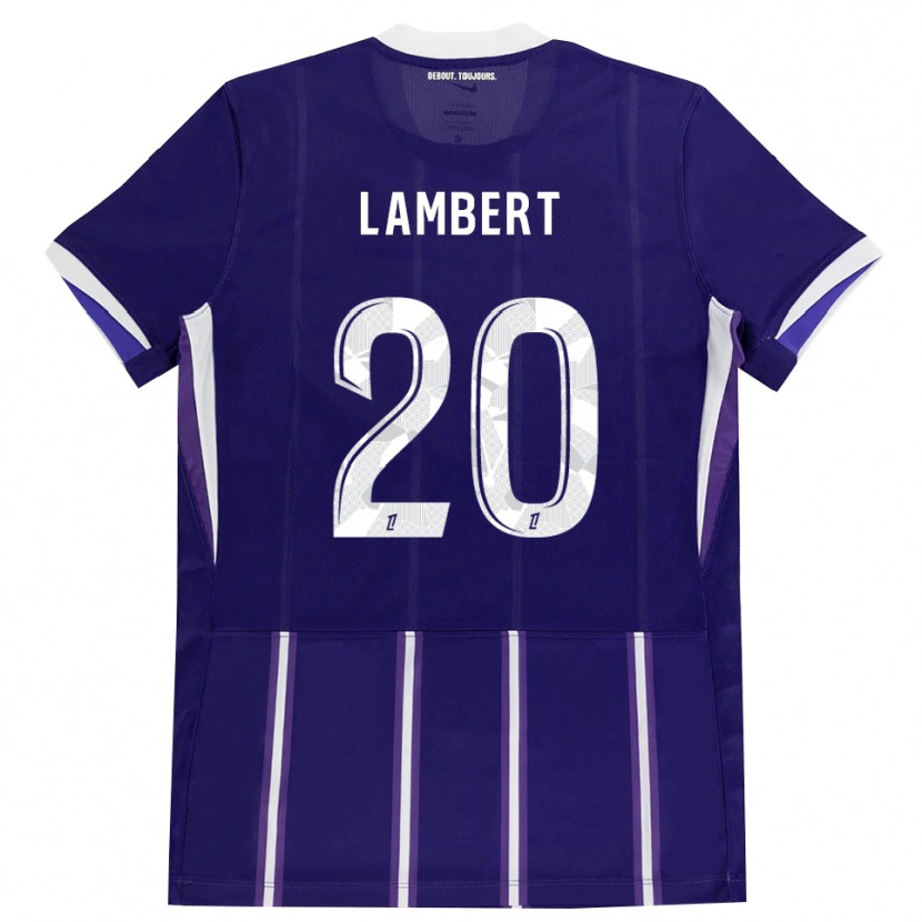 Danxen Uomo Maglia Sarah Lambert #20 Viola Bianco Kit Gara Home 2026/27 Maglietta