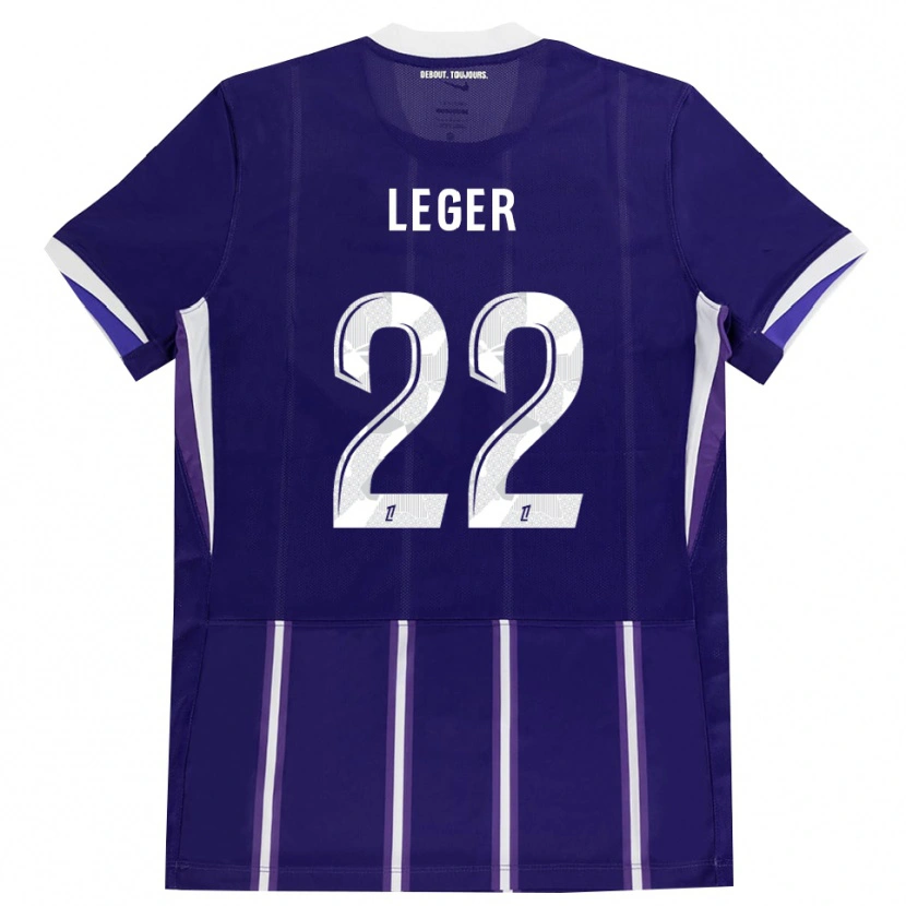 Danxen Uomo Maglia Christelle Léger #22 Viola Bianco Kit Gara Home 2026/27 Maglietta