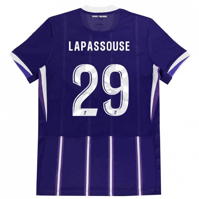 Danxen Uomo Maglia Louna Lapassouse #29 Viola Bianco Kit Gara Home 2026/27 Maglietta