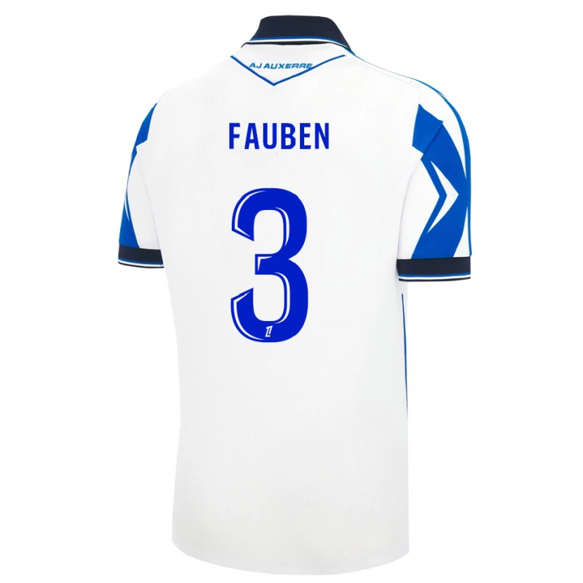 Danxen Uomo Maglia Marc-Allan Fauben #3 Nero Bianco Blu Kit Gara Home 2026/27 Maglietta