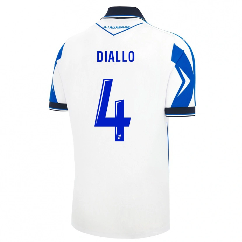 Danxen Uomo Maglia Ibrahim Diallo #4 Nero Bianco Blu Kit Gara Home 2026/27 Maglietta