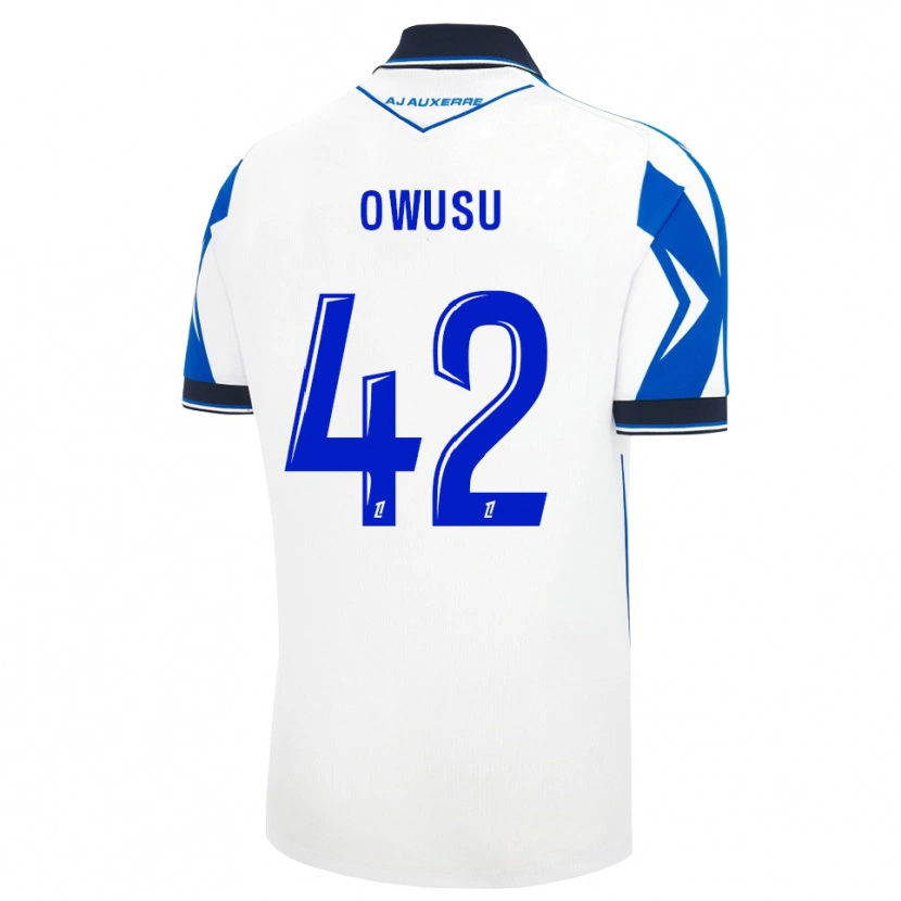 Danxen Uomo Maglia Elisha Owusu #42 Nero Bianco Blu Kit Gara Home 2026/27 Maglietta