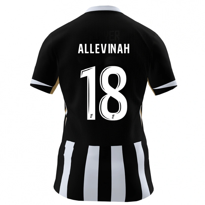 Danxen Uomo Maglia Jim Allevinah #18 Nero Blu Kit Gara Home 2026/27 Maglietta